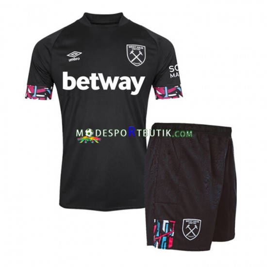 West Ham United Matchtröja Borta 2022-23 Kortärmad ,Fotbollsställ Barn