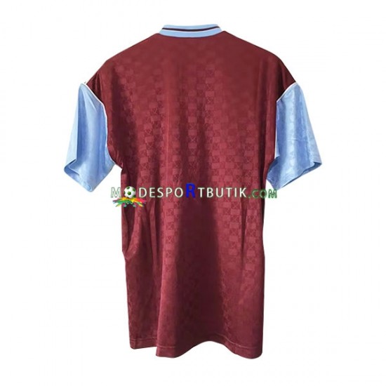 West Ham United Matchtröja Retro Hemma 1989-1990 Kortärmad ,Herr